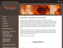 Tablet Screenshot of fyrechat.net